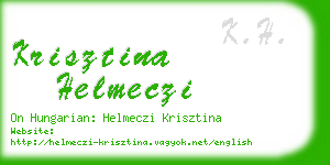 krisztina helmeczi business card